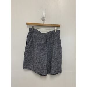 Lululemon Shorts Mens Size L Black Grey Pace Breaker Linerless LM7AGXS